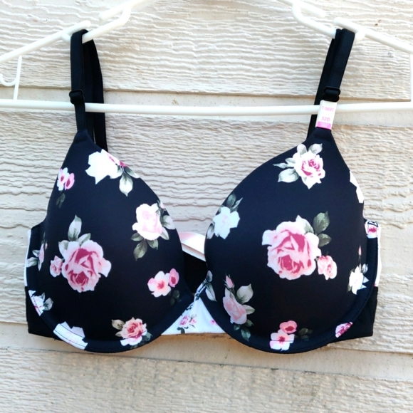 Pink Victoria's secret bra wear everywhere t-shirt lightly lined size 32D - Picture 1 of 12